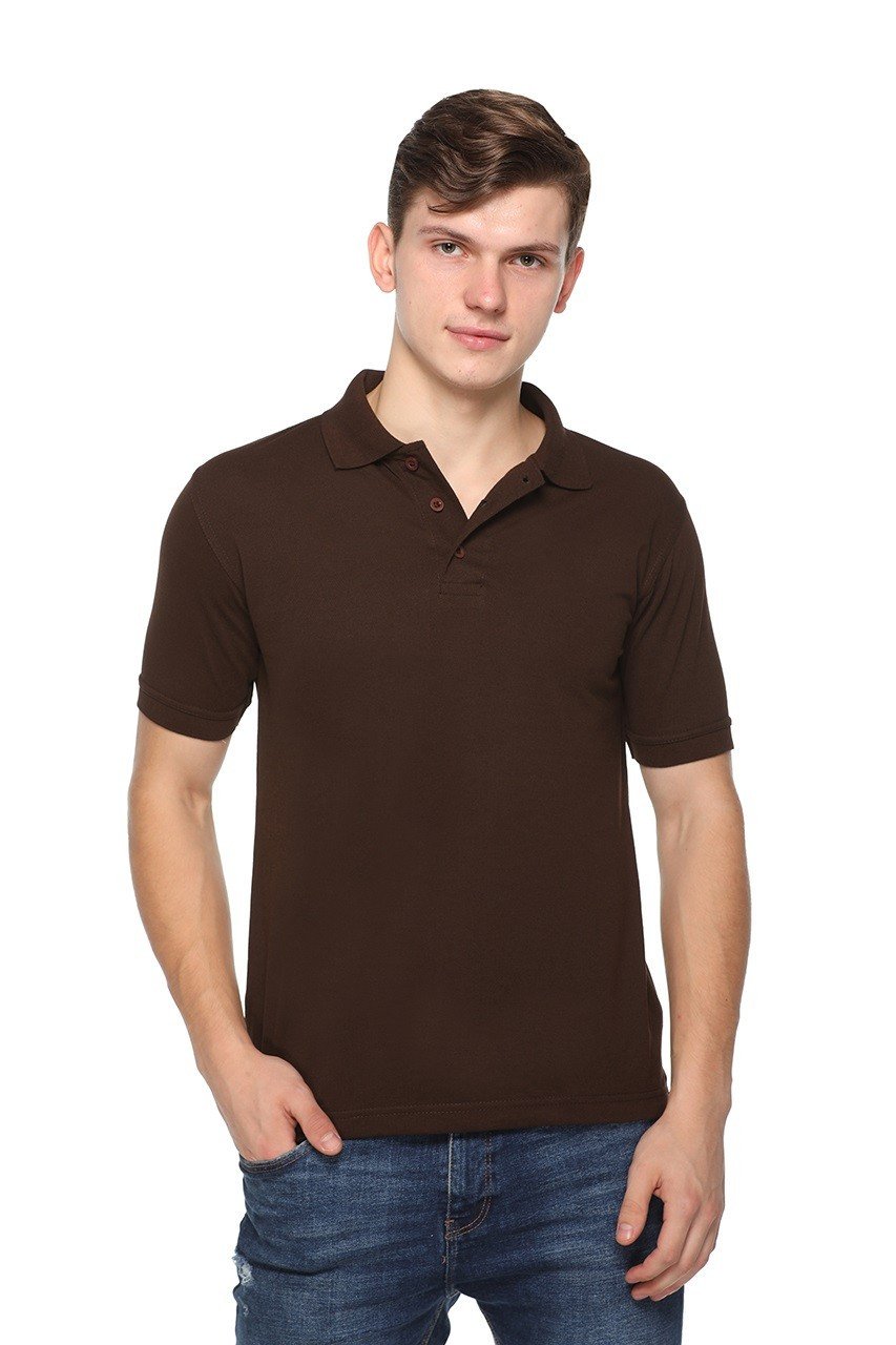 Dark Chocolate-Pikmee Fast Tees polo t shirt