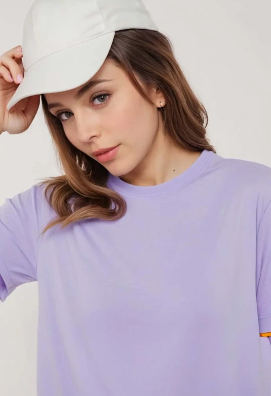 Lavender-Women's cotton Oversize T-Shirt Manufacturer