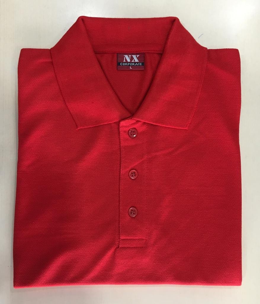 Red-Corporate Polo neck T-Shirt