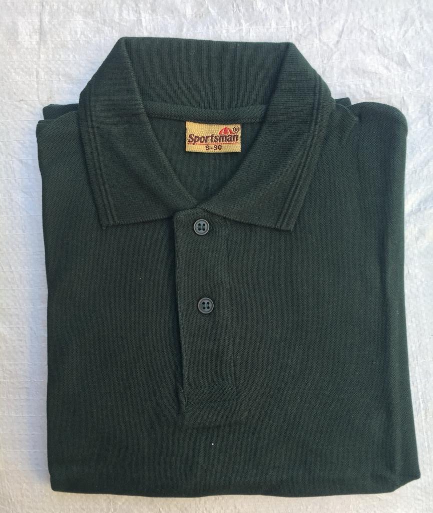 Olive Green-Sportsman Polo neck T-Shirt supplier - 230 Gsm