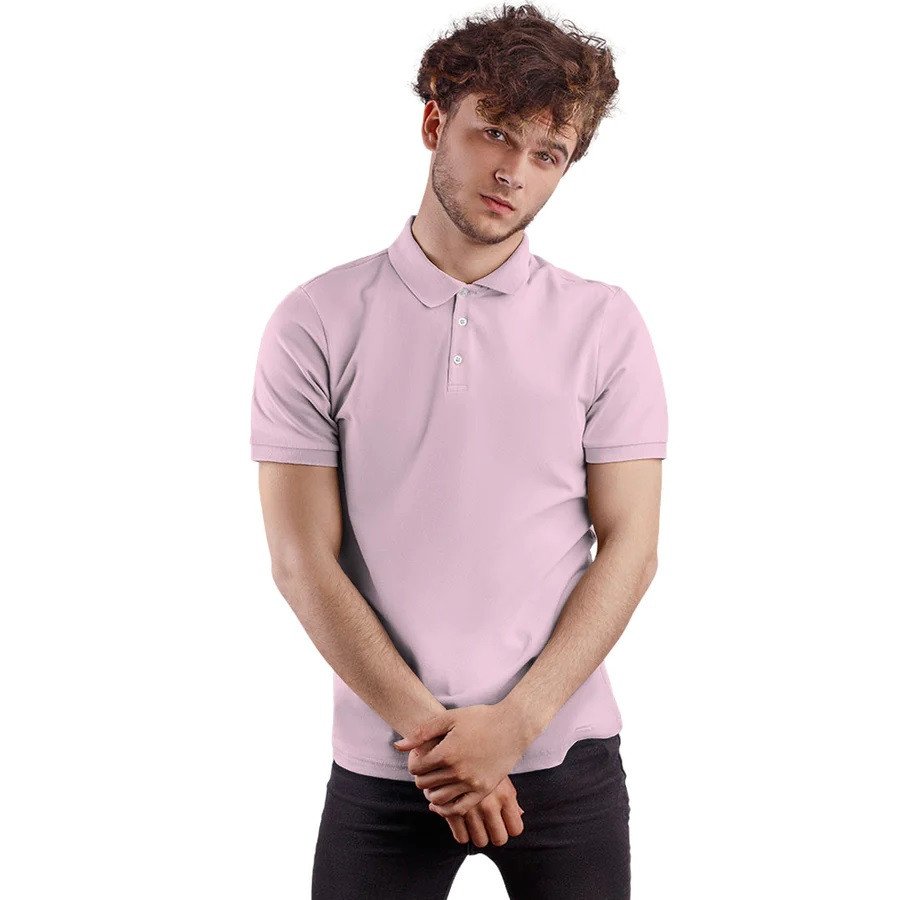 Baby Pink Polo T-Shirt – Cotton PQ