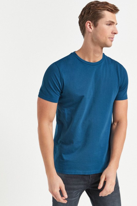 Dark Blue-Men's Plain T-shirt