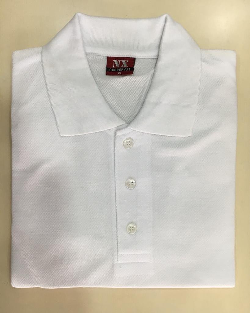 White-Corporate Polo neck T-Shirt