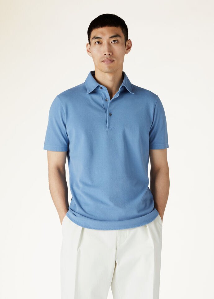 Sky Blue -Polo T-Shirt – Cotton PQ