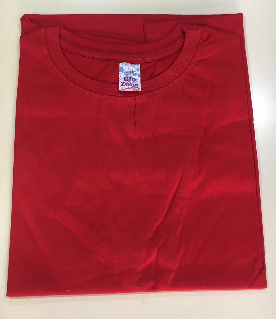 Red-Bio Zone Round neck t shirt