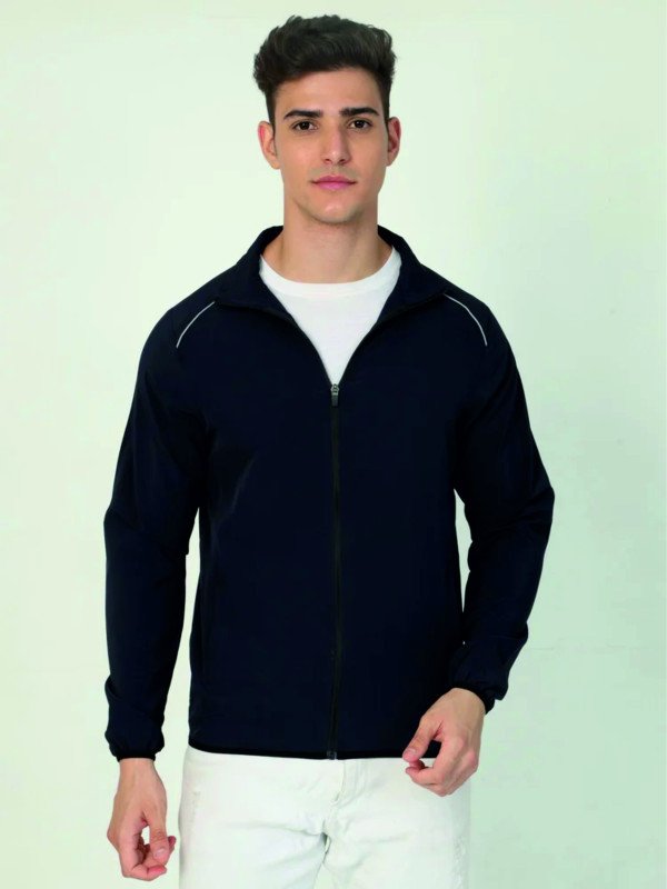 Navy Blue-Sports Reflector Jacket