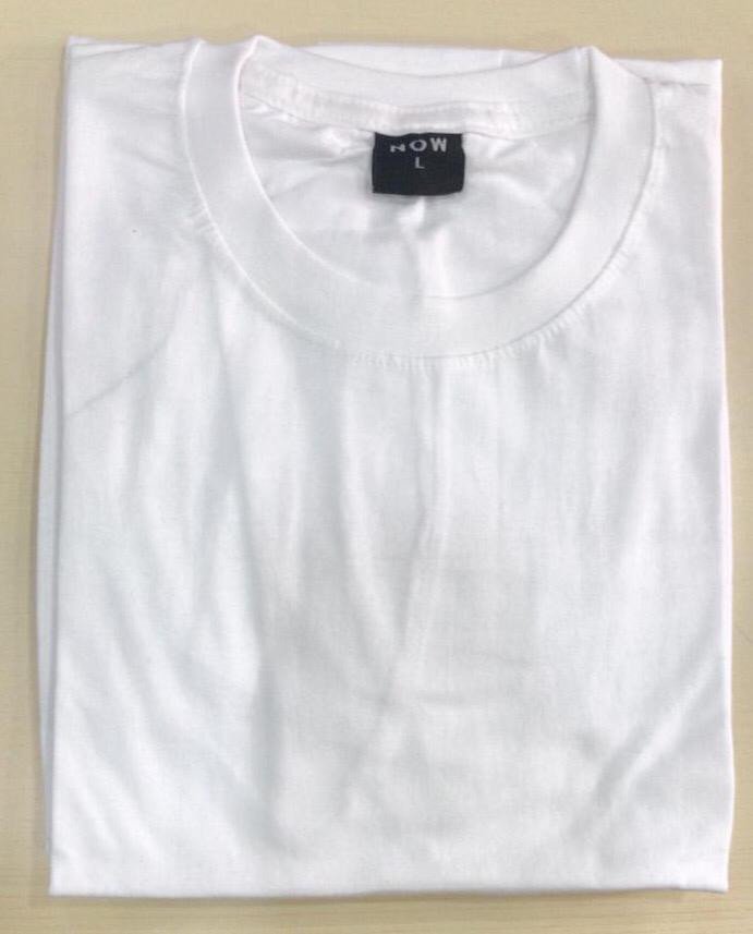 White-Now Round neck t shirt