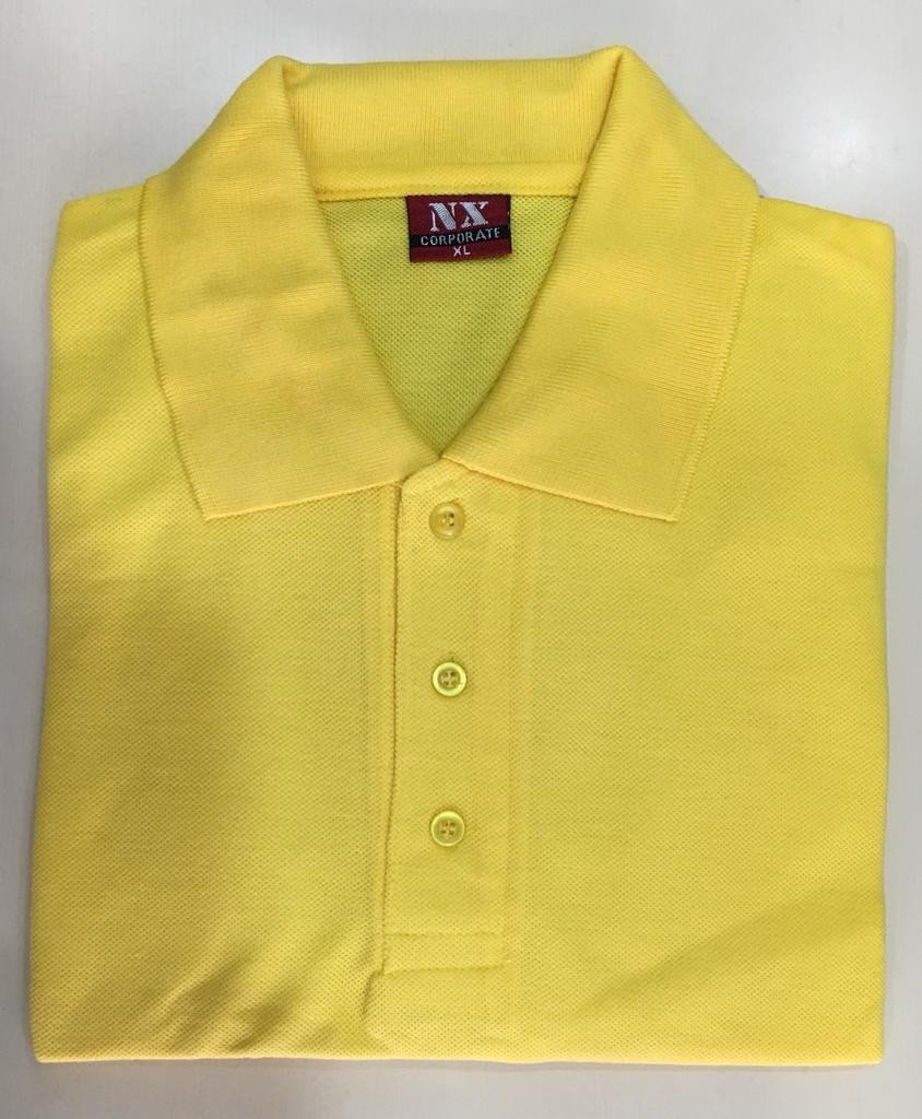 Yellow-Corporate Polo neck T-Shirt