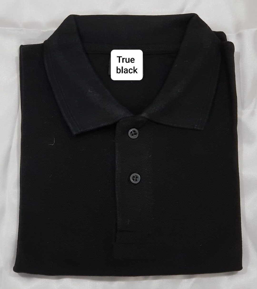 Black-Sports Club 260 GSM Cotton Polo neck T-Shirt