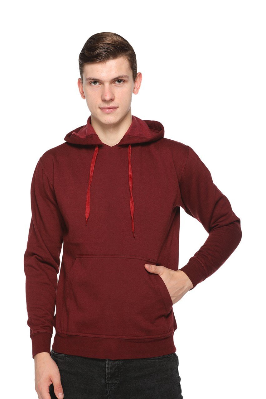 Maroon-Pikmee Zero Degree  Hoodie